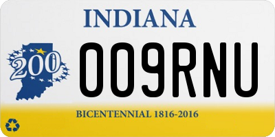 IN license plate 009RNU