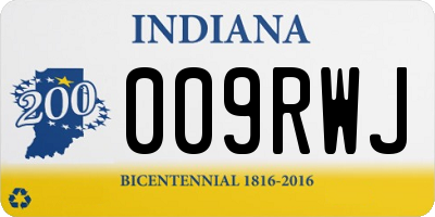 IN license plate 009RWJ