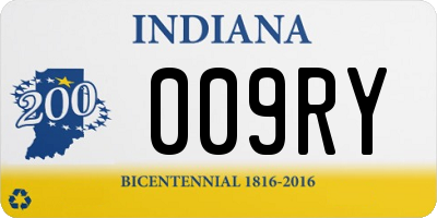 IN license plate 009RY