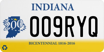 IN license plate 009RYQ