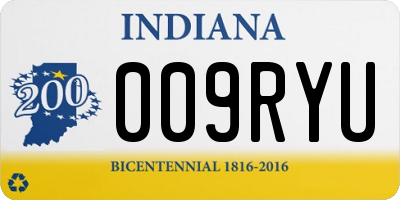 IN license plate 009RYU