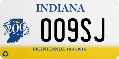 IN license plate 009SJ