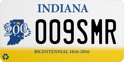 IN license plate 009SMR
