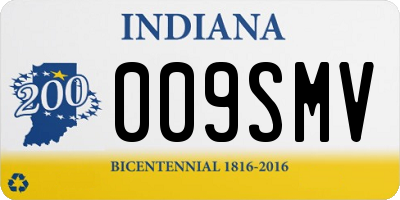 IN license plate 009SMV