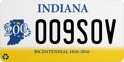IN license plate 009SOV