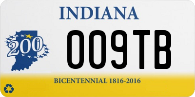 IN license plate 009TB