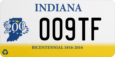 IN license plate 009TF