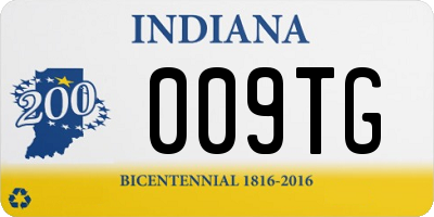IN license plate 009TG