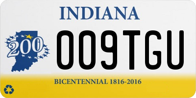 IN license plate 009TGU