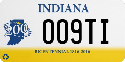 IN license plate 009TI