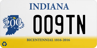 IN license plate 009TN