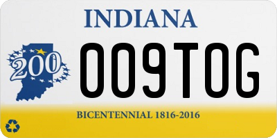 IN license plate 009TOG