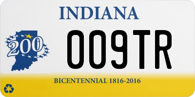 IN license plate 009TR