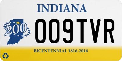 IN license plate 009TVR
