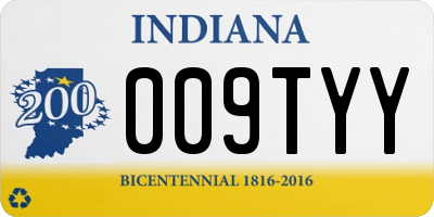IN license plate 009TYY