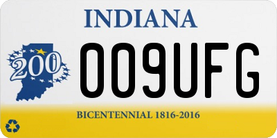IN license plate 009UFG