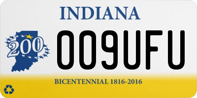 IN license plate 009UFU