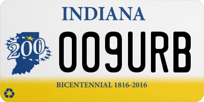 IN license plate 009URB