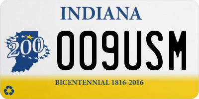 IN license plate 009USM