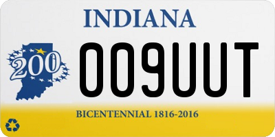 IN license plate 009UUT