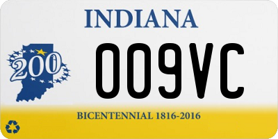 IN license plate 009VC