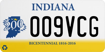 IN license plate 009VCG