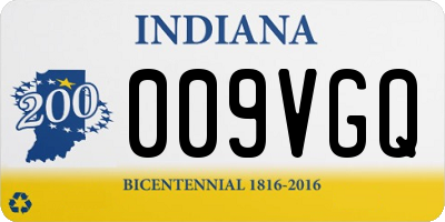IN license plate 009VGQ