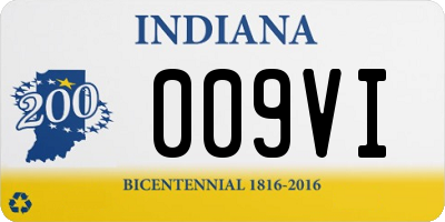 IN license plate 009VI