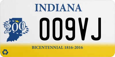 IN license plate 009VJ