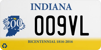 IN license plate 009VL