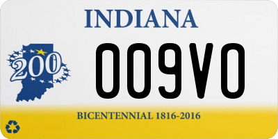 IN license plate 009VO