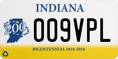 IN license plate 009VPL
