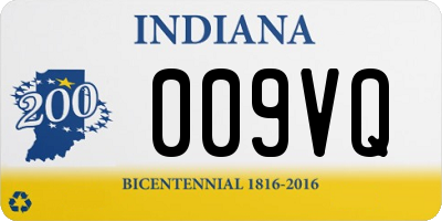 IN license plate 009VQ