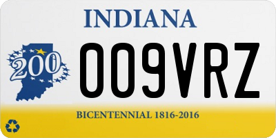 IN license plate 009VRZ