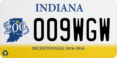 IN license plate 009WGW
