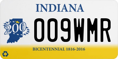 IN license plate 009WMR