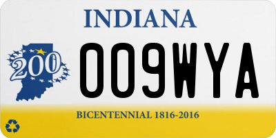 IN license plate 009WYA