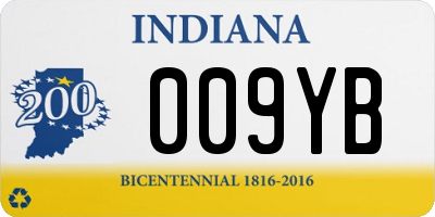 IN license plate 009YB
