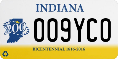 IN license plate 009YCO