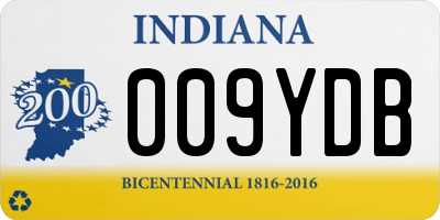 IN license plate 009YDB