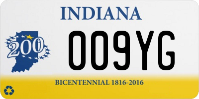 IN license plate 009YG