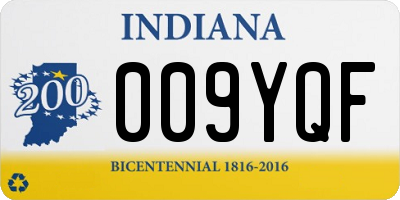 IN license plate 009YQF