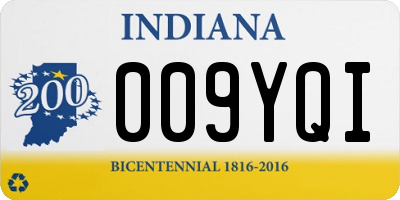 IN license plate 009YQI