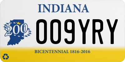 IN license plate 009YRY