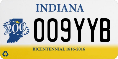 IN license plate 009YYB