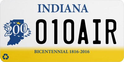 IN license plate 010AIR