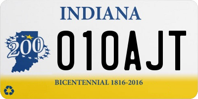 IN license plate 010AJT