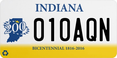 IN license plate 010AQN