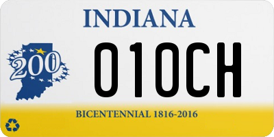 IN license plate 010CH