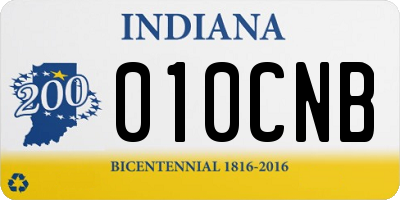 IN license plate 010CNB